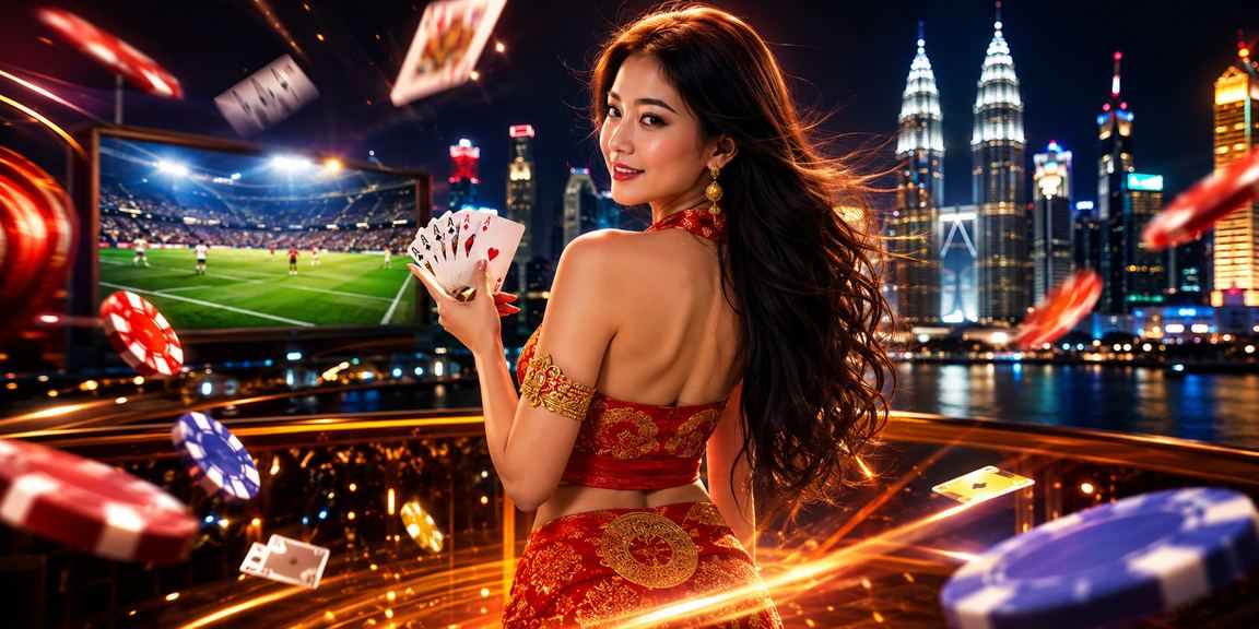 A football fan in Seremban watching a live match while placing bets online